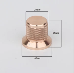 AUDIO KNOB 30mmx25mm MACHINED ALUMINUM Amplifier HIFI POTENTIOMETER Knobs DIY - Picture 1 of 8