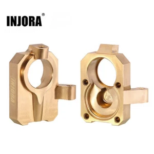INJORA Brass Inner Portal Housing Covers Steering Knuckles for FMS FCX18 FCX24 - Picture 1 of 6