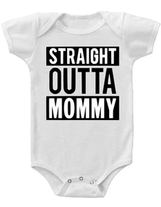 CAMISETA BEBÉ STRAIGHT OUTTA MOMMY Gerber® Onesie® DIVERTIDA Regalo Baby Shower - Imagen 1 de 3