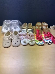 Lot of 6 infant  shoes size 3 0 To 13 months - Picture 1 of 7