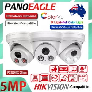 Hikvision Compatible 5MP IP Camera IR ColorVu Dual Light Human Detection Mic PoE - Picture 1 of 22