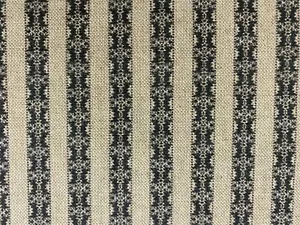 Hove Regency Streifen Stoff INDIGOBLAU/beige Leinen Vorhang Rollo - Bild 1 von 8