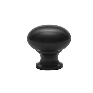 Mushroom Shaped Matte Black Drawer Knobs 25MM - Picture 1 of 1