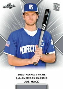 JOE MACK 2020 LEAF PERFECT GAME "LIMITED EDITION" ROOKIE CARD #38! MINT! - Picture 1 of 1