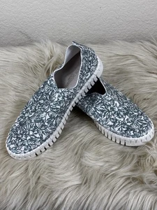 Ilse Jacobsen Tulip Slip-On Women’s 37 US 6.5 Green Granite Eco Flats - Picture 1 of 8