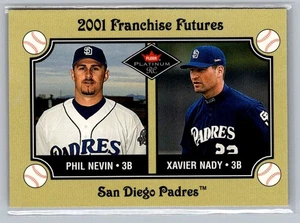 Fleer Platinum #473 2001 Phil Nevin/Xavier Nady FF - Imagen 1 de 2