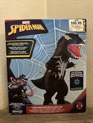 Disfraz de dinosaurio inflable de 7 pies Spider-Man Venom Venom Venom tamaño adulto Marvel Foto 1 de 2