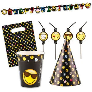 Emoji Smiley decoración de fiesta emoticonos decoración decoración de mesa decoración de cumpleaños infantil - Imagen 1 de 7