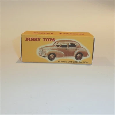 Dinky Toys 159 Morris Oxford Saloon - Brown - Repro Box - Image 1 of 4