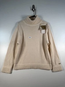 BNWT Columbia Womens Turtleneck Knit Pullover Sweater Ivory Size XL 20.5x26 - Picture 1 of 9