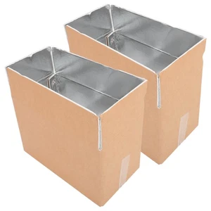 Contenedor de alimentos aislado de 2 piezas bolsas de envío embalaje aislante - Imagen 1 de 19