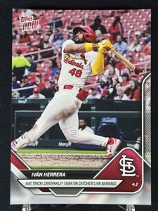 2025 Topps Now #31 Ivan Herrera 3 Home Run Game For A Catcher St Louis Cardinals - Picture 1 of 2
