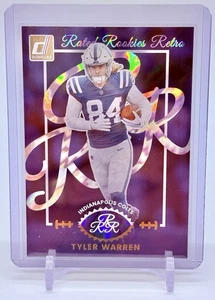 2025 Panini Donruss Tyler Warren #9 Rated Retro Rookie RC Indianapolis Colts - Picture 1 of 2