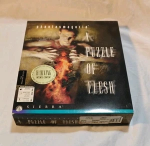 Phantasmagoria A Puzzle of Flesh Sierra Windows PC CD-ROM Factory Sticker Sealed - Picture 1 of 6