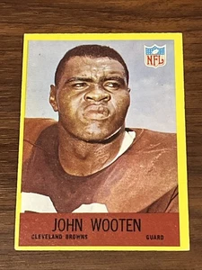 1967 Philadelphia John Wooten #47 Cleveland Browns - Foto 1 di 2