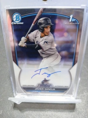 2023 Bowman Chrome - Prospect Autographs Javier Sanoja #CPA-JSJ (AU, RC) - Image 1 of 3
