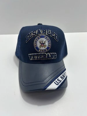 Disabled Veterans U.S. Navy Military Baseball Cap One Size Fits All New With Tag - Image 1 of 4