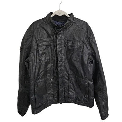 Superdry Premium Rotor Chaqueta Hombre 2XL Negro Motociclista Moto Razer Acolchado Forrado Foto 1 de 4