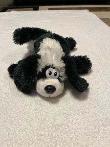 Westminster Toys animierter lachender rollender schwarz-weißer Hund Plüsch getestet funktioniert - Bild 1 von 10