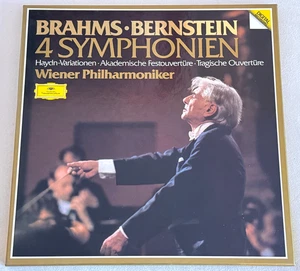 BRAHMS Complete 4 Symphonies BERNSTEIN ED1 DGG DIGITAL 2741023 4LP Box NM MINT - Picture 1 of 3