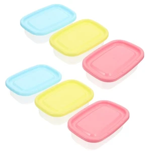 6 Pcs Mini Sealed Box Baby Leak Proof Food Container Freezer Storage Containers - Picture 1 of 12