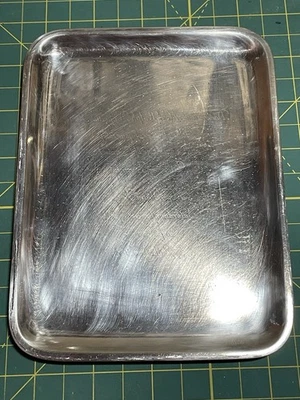 Bandeja de escritorio de placa plateada Tiffany & Co de colección John C Moore II 1907-47 solapas grabadas Foto 1 de 4