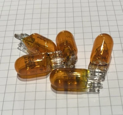 Kit 5 Lampadine Arancioni WY5W - Immagine 1 di 3