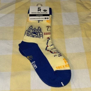 Sock Religious Socks Unisex Youth Ages 6-9 Shoe Size 12-1.5 Cotton Blend - Picture 1 of 12