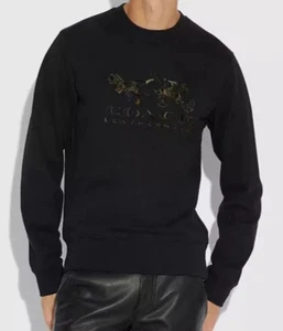 Coach 1941 schwarzes Rexy Camo Langarm Sweatshirt Gr. Medium - neu ohne Etikett - Bild 1 von 4