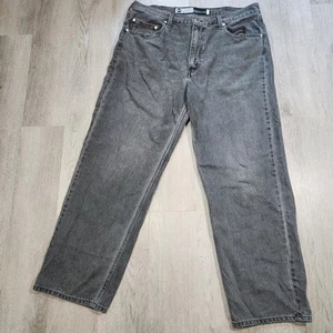 Levis Silvertab Loose Straight Leg Jeans 38x32 Light Washed Black Charcoal Denim - Picture 1 of 10