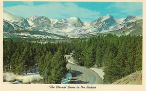 Postcard Eternal Snow of the Rockies Colorado - unused - Picture 1 of 2