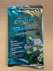 1998 Topps Chrome Football Pack (Possible Manning and Moss Rookies) - Picture 1 of 2