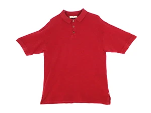Tommy Bahama Golf/Polo Shirt Men's L Pullover 3 Buttons Short Sleeve Stretch Red - Picture 1 of 6
