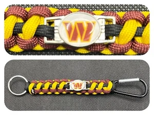 Washington Commanders Inspired Paracord/Survival Keychain - Picture 1 of 1