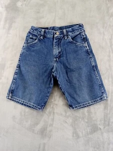 Wrangler Denim Shorts Kids 10 Reg, Actual 24" Waist Blue Jean Shorts - Picture 1 of 10