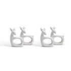 Two&#39;s Company Oh Deer! Set Of 4 Reindeer Napkin Ring