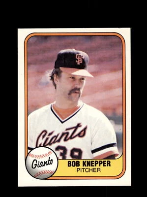 San Francisco Giants Bob Knepper #447 Fleer Baseball Near Mint or Better top - Image 1 of 2