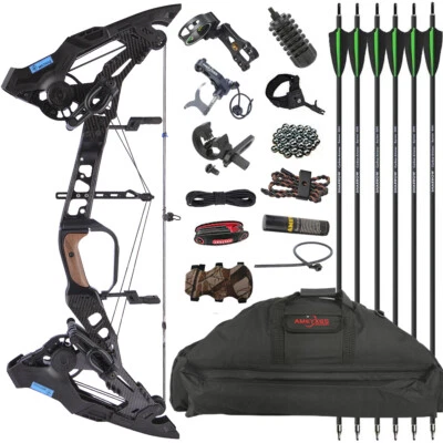 Bogenschießen Compoundbogen Stahlkugel Pfeil Jagdbogen 21.5-60lbs Bogenjagd - Bild 1 von 4