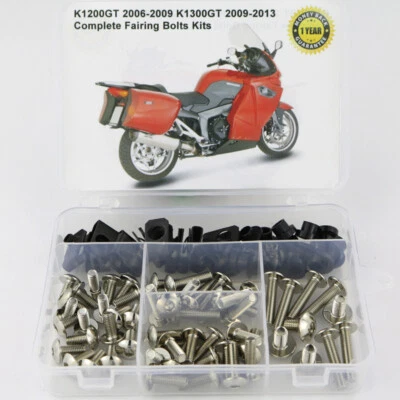 Ajuste Para BMW K1200GT 2006-2009 K1300GT 09-13 Carenado Completo Pernos Tornillos Plateado Foto 1 de 4