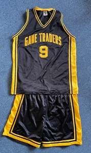 Vintage Gametraders Sponsored Basketball Jersey & Shorts Used Top L Shorts XL - Picture 1 of 6