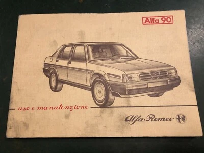 Libretto uso e manutenzione Alfa Romeo Alfa 90 9/1984 vintage auto epoca - Immagine 1 di 4