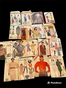 Vintage lot of 17 sewing patterns women’s clothing - Bild 1 von 3