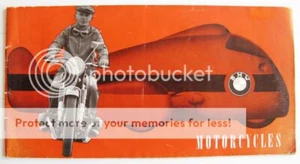 BMW MOTORCYCLES R27 R50 R50S R60 R69S Sales Brochure 1960 #M244e10.10.60 - Picture 1 of 6