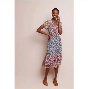 Anthropolgie One September Midikleid mit Blumenmuster XS - Bild 1 von 12