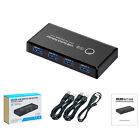 2 in 4 out USB 3.0 USB KVM Switch 2 PC Sharing 4 Devices 2 x 4 Selector For PC i