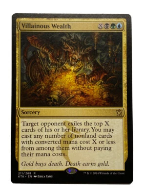 VILLAINOUS WEALTH KHANS OF TARKIR MTG SORCERY MULTICOLOR RARE NM - Image 1 of 4
