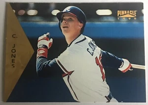 Chipper Jones 1996 Pinnacle Baseball Card #114 Atlanta Braves MLB HOF Free Ship - Picture 1 of 3