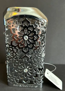 Bath & Body Works Silver Snowflake Sparkle Foaming Soap Sleeve Holder Metal - Picture 1 of 6