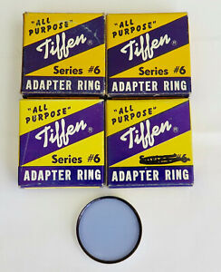 x5 LOT Vintage Tiffen Series 6 (VI) Adapter Rings and filter 