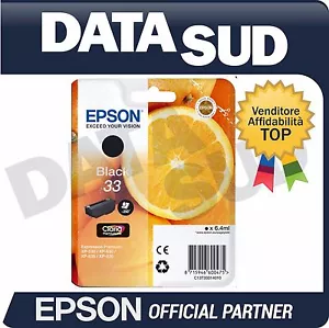 CARTUCCIA ORIGINALE EPSON 33 BLACK/NERO XP-530, XP-630, XP-635, XP-830 - Imagen 1 de 1